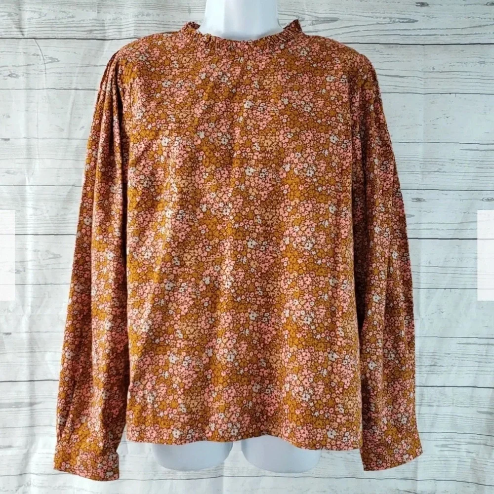 Universal Thread Floral Blouse Size Large - Picture 3 of 8